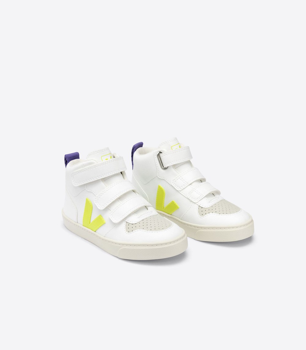 Veja Trainers Kids White - V-10 Mid Cwl - XQYD-49250